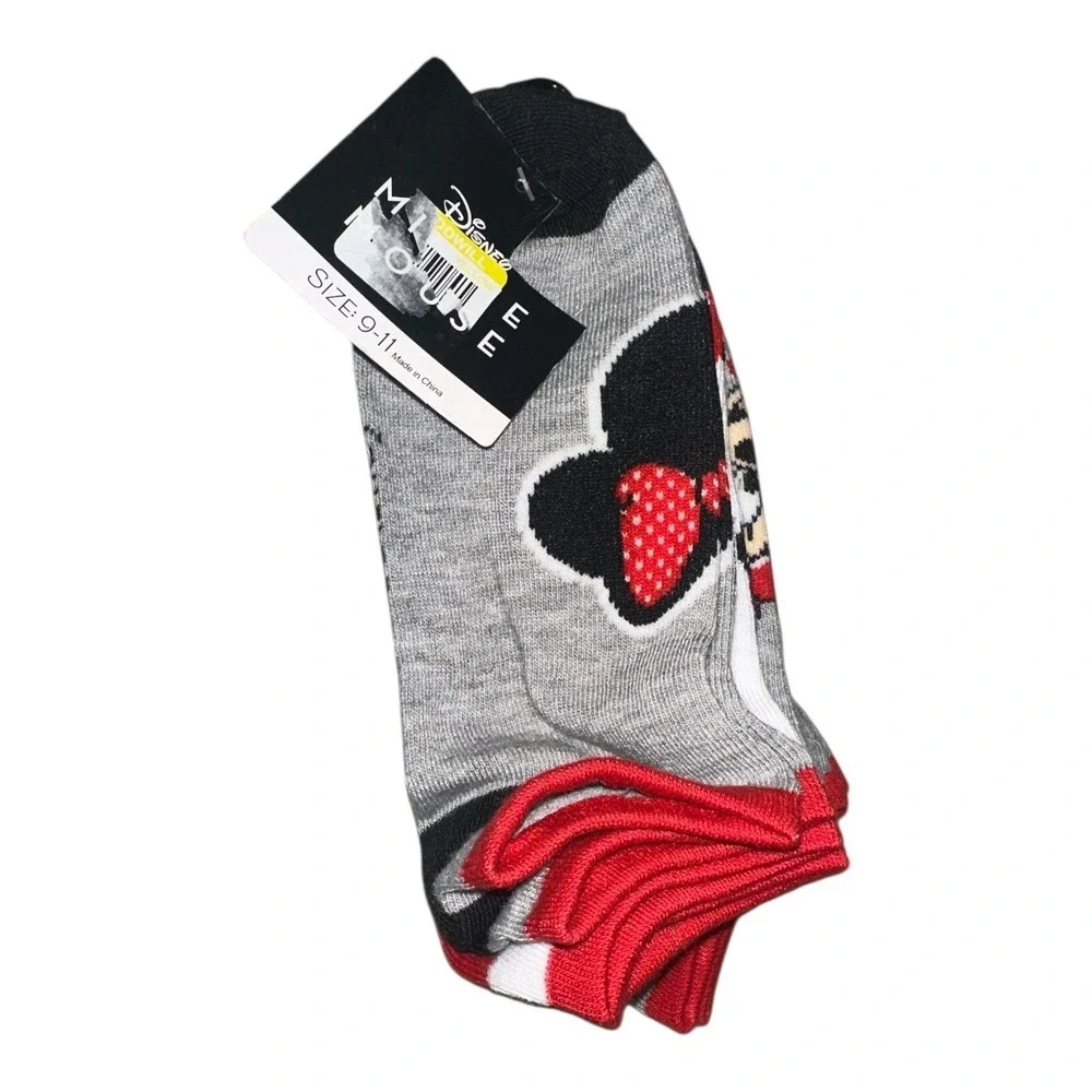 Disney Minnie Mouse Ankle Socks, Women's Size 9-11
